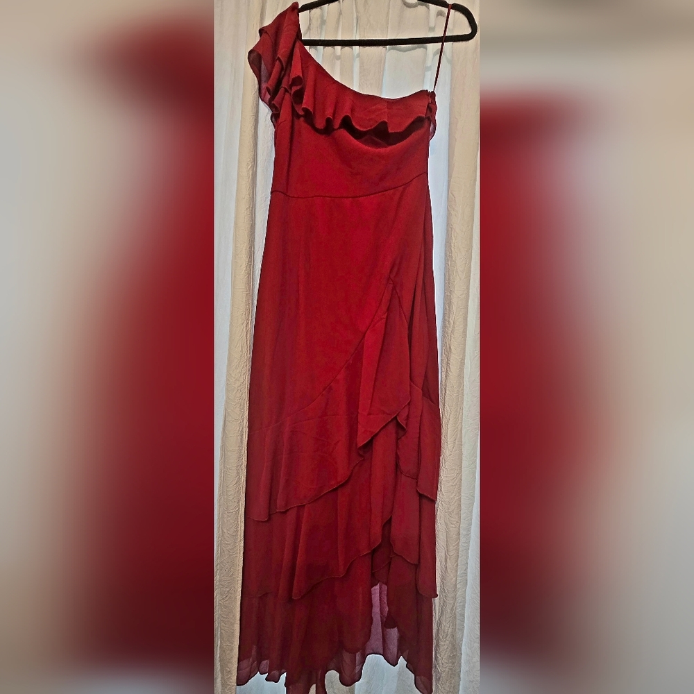 Elegant Red Women's Dress